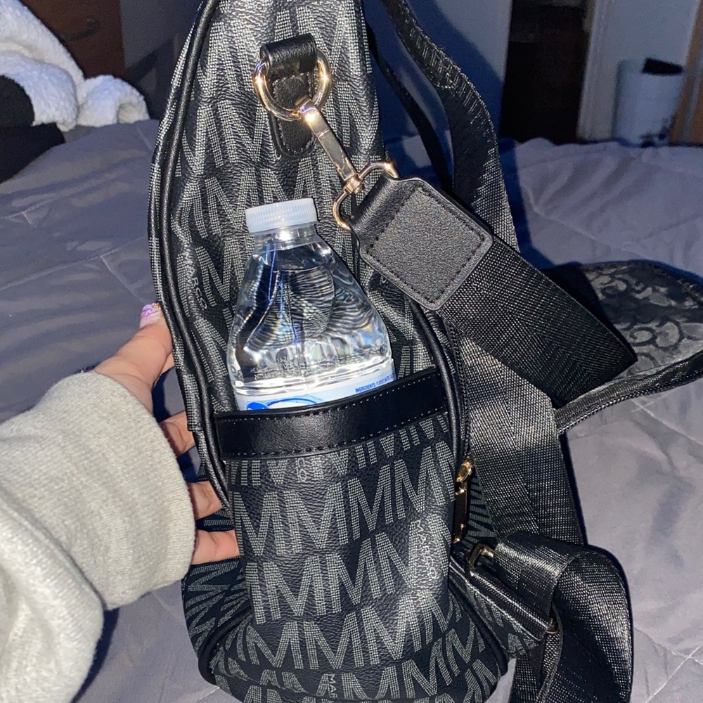 Stylish Black Monogram Backpack - image 6